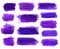 Ultraviolet watercolor brush stroke banners