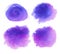 Ultraviolet watercolor stains set