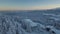 Uludag Mountain, Bursa Province, Turkey. Aerial of Winter Landscape