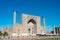 Ulugh Beg Madrasa at Registan in Samarkand, Uzbekistan. It is part of the World Heritage Site.