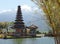 Ulun Danu Beratan Temple and Lake Bratan or Beratan in Bedugul, Bali, Indonesia.