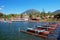 Ulun Danu Beratan Temple and Lake Bratan or Beratan in Bedugul, Bali, Indonesia.