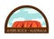Uluru, Ayers Rock - Travel Badge. Australia flat vector illustration