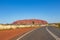 Uluru monolit, image taken from the access road, Yulara, Ayers Rock, Red Center, Australia