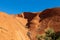 The Uluru monolit surface, rusty texture with water marks, Uluru, Ayers Rock, Red Center, Australia