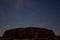 Uluru at night, ayers Rock, the Red Center of Australia, Australia