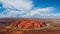 Uluru skyline with clouds