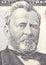 Ulysses S. Grant face on US fifty or 50 dollars bill macro, united states money closeup.