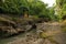 Uma Anyar waterfall, Bali, Indonesia. Jungle, forest, daytime with cloudy sky