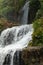 Uma Anyar waterfall, Bali, Indonesia. Jungle, forest, daytime with cloudy sky