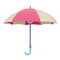 Umbrella 3d rendering isometric icon.