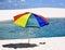 Umbrella beach in the Lencois Maranheses National Park brazil