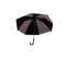 Umbrella with  black and white patterns open isolated on white background , clipping path
