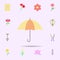 Umbrella colored icon. Universal set of nature for website design and development, app development