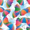 Umbrella colorful rotate cloud background seamless pattern