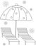 Umbrella coloring page