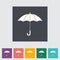 Umbrella flat icon.