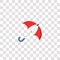 umbrella icon sign and symbol. umbrella color icon for website design and mobile app development. Simple Element from basic flat
