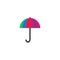 Umbrella logo template vector