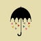 Umbrella with love design
