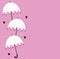 Umbrella with love design