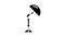 umbrella photo studio device glyph icon animation
