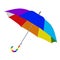 Umbrella in rainbow colors