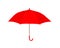 Umbrella red isolated on white background, object