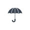 Umbrella related vector glyph icon.