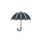 Umbrella related vector glyph icon.