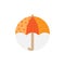 Umbrella round vector illustration icon