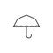 umbrella sign outline icon. Element of logistic icon for mobile concept and web apps. Thin line umbrella sign outline icon can be