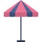 Umbrella tent vector parasol canopy outdoor icon