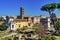 Umbrella Trees Ancient Forum Titus Arch Roman Colosseum Rome Italy