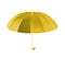 Umbrella yellow, 3d render