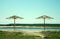 Umbrellas on a beach