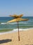 Umbrellas on the beach, St. Constantine and Helena resort, Varna province, Bulgaria