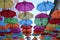 Umbrellas colorful Street decoration