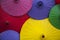 Umbrellas / paper umbrellas colorful : Colorful background