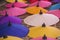 Umbrellas / Paper umbrellas colorful : Colorful umbrellas background