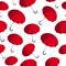 Umbrellas seamless background, weather , fashion accessories theme, vector wallpaper or web site background