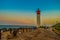 Umhlanga Lighthouse one of the world`s iconic lighthouses in Durban north KZN South Africa