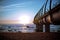 Umhlanga Pier in Durban South Africa in Sunset