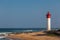 Umhlanga Rocks, South Africa, August 5, 2017: View of the lighthouse