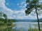 Umiam lake shillong ! A beautiful blue sky shadows in water