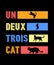 Un Deux Trois Cat Shirt Design