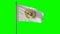 UN Flag, United Nations Flag 3D animation with green screen