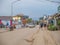 Unacquainted People walking on vangvieng downtown in Lao.