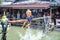 Unacquainted Thai Water boxing in Pattaya Floating Market.Chonburi Thailand Travel