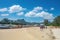 Unacquainted Woman and Ao nang beach with beautiful seascape and Endless horizon in krabi city Thailand